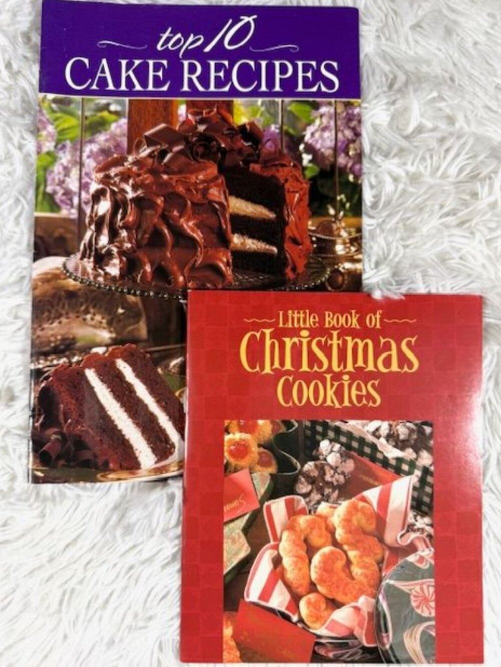 Vintage Top 10 Cake Recipes + Little Book of Christmas Cookies Set